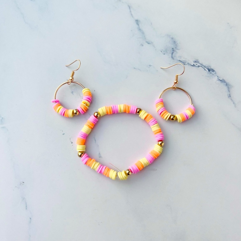 Bracelet with matching earrings set